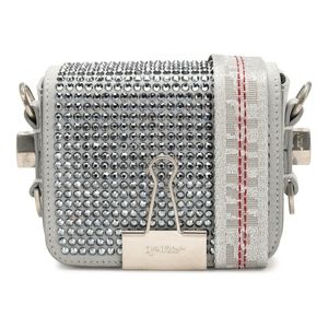 Off-White Swarovski Crystal Baby Binder Bag